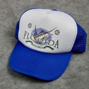 Vintage Florida Snapback Hat Cap 90's 80's Fishing